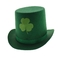 Chapéu irlandês do dia do St Patricks do festival, chapéus funky superiores verdes do festival do trevo