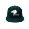 Obscuridade personalizada - algodão 100% liso da borda dos chapéus verdes do Snapback de Hip Hop