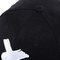 Seis almofadam chapéus lisos longos do Snapback da borda de 8cm com curvatura do metal